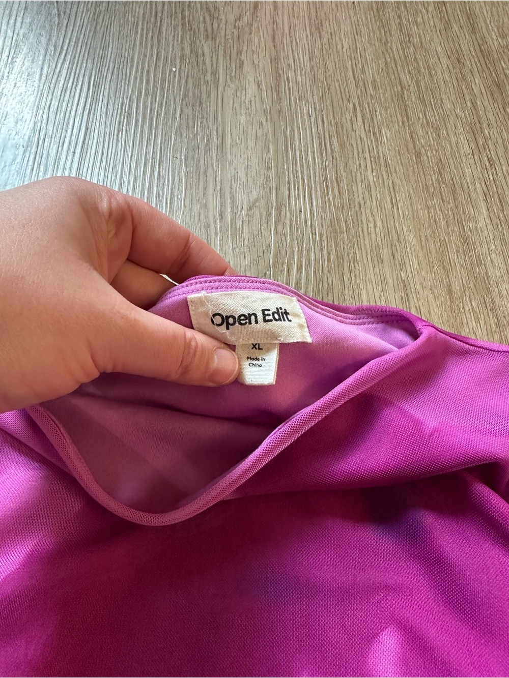 Open Edit Ruched Mesh Tank Top - Picture 3 of 5